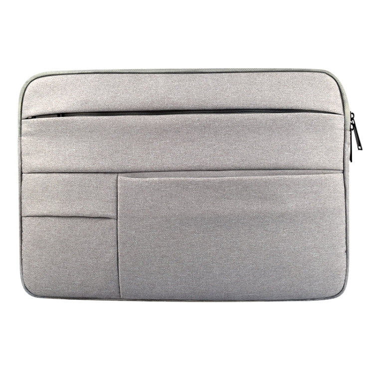 Universal Multiple Pockets Wearable Oxford Cloth Soft Portable Leisurely Laptop Tablet Bag, For 14 inch and Below Macbook, Samsung, Lenovo, Sony, DELL Alienware, CHUWI, ASUS, HP(Grey) - 15 inch by PMC Jewellery | Online Shopping South Africa | PMC Jewellery | Buy Now Pay Later Mobicred