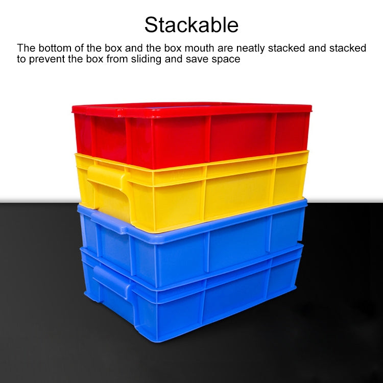 Thick Multi-function Material Box Brand New Flat Plastic Parts Box Tool Box, Size: 25.3cm x 18cm x 7.4cm(Yellow) - Storage Bags & Boxes by PMC TechLife | Online Shopping South Africa | PMC TechLife | Buy Now Pay Later Mobicred