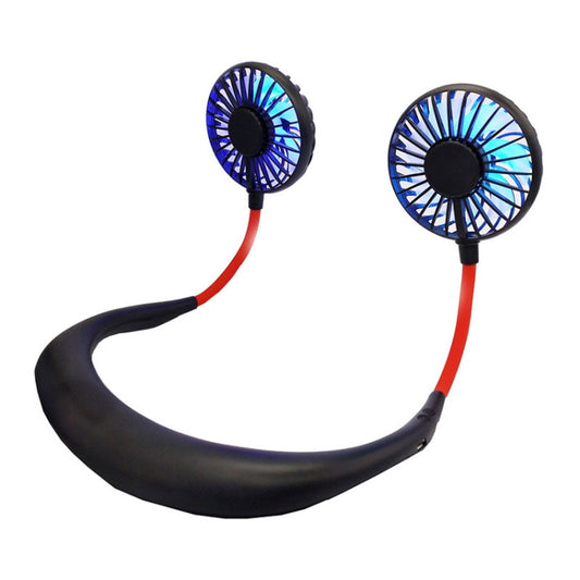 Creative Mini Hanging Neck Type Fan Outdoor LED Fan (Black) - Electric Fans by PMC Jewellery | Online Shopping South Africa | PMC Jewellery | Buy Now Pay Later Mobicred