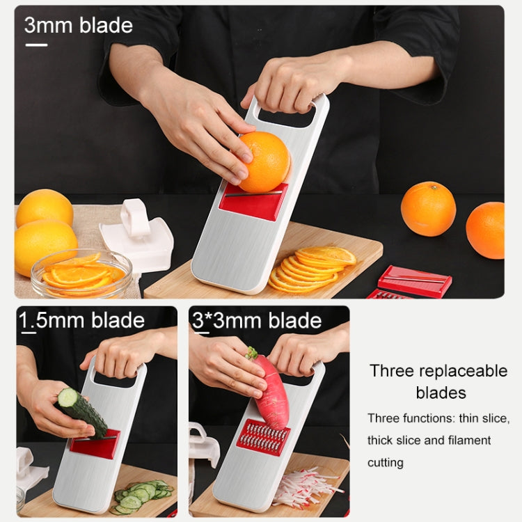 C321 Multifunctional Household Kitchen Stainless Steel Vegetables Cutter Potato Grater (Silver) - Cutter & Peeler by PMC TechLife | Online Shopping South Africa | PMC TechLife | Buy Now Pay Later Mobicred
