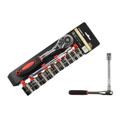 12 in 1 3/8 Interface Ratchet Wrench Set Car Repair Combination Hardware Toolbox - Combination Kit by PMC Jewellery | Online Shopping South Africa | PMC Jewellery | Buy Now Pay Later Mobicred