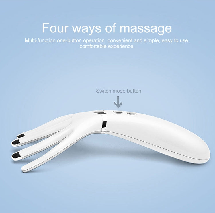 Mini Portable Rechargeable Multifunctional Head Massager Massage Comb (White) - free shipping - PMC TechLife - Order now!