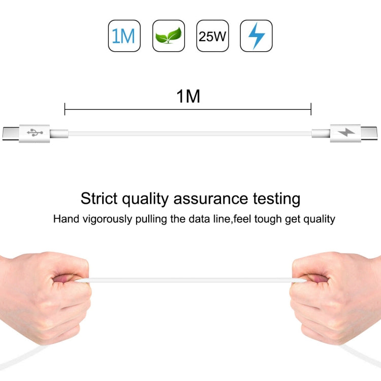 HAWEEL 25W 3A Type-C / USB-C to Type-C / USB-C PD Fast Charging Data Cable, Length: 1m - USB-C & Type-C Cable by PMC TechLife | Online Shopping South Africa | PMC TechLife