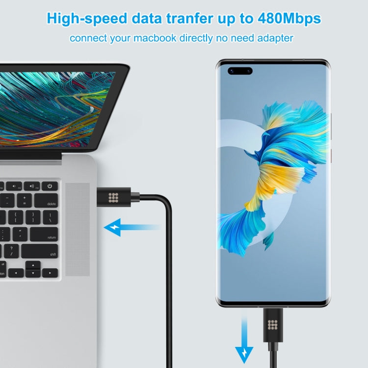 HAWEEL 1m 25W 3A Type-C / USB-C to Type-C / USB-C Fast Charging Data Cable with OTG - USB-C & Type-C Cable by PMC Jewellery | Online Shopping South Africa | PMC Jewellery | Buy Now Pay Later Mobicred