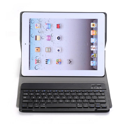 A02 for iPad 4 / 3 / 2 Universal Ultra-thin ABS Horizontal Flip Tablet Case + Bluetooth Keyboard(Blue) - Universal by PMC Jewellery | Online Shopping South Africa | PMC Jewellery | Buy Now Pay Later Mobicred