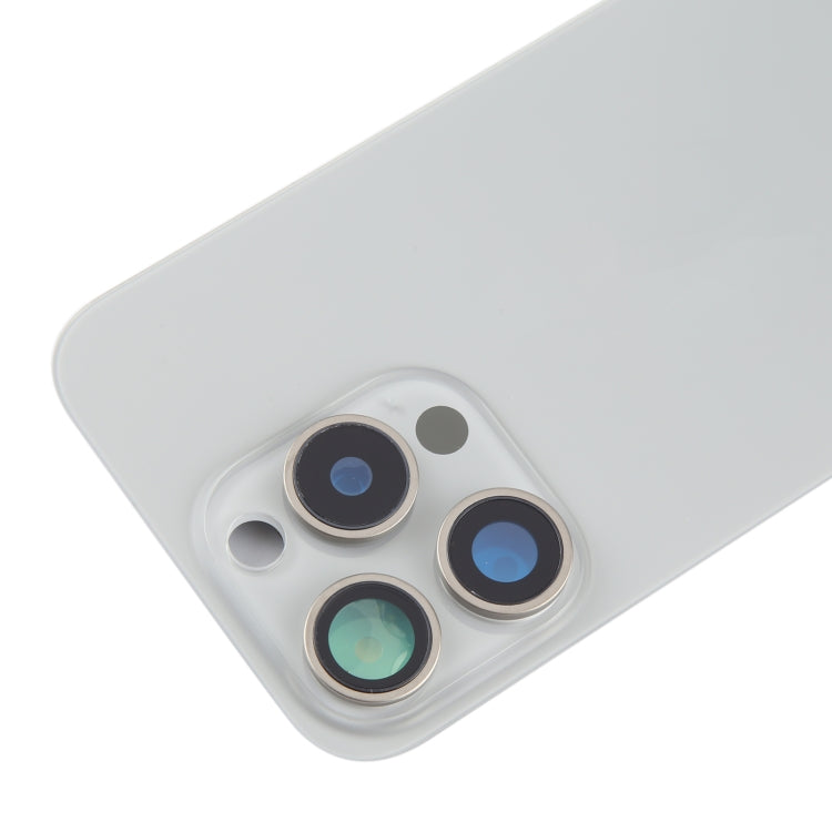 For iPhone 15 Pro Battery Back Cover with Camera Lens Cover + MagSafe Magnet(Titanium) - Back Cover by PMC Jewellery | Online Shopping South Africa | PMC Jewellery | Buy Now Pay Later Mobicred