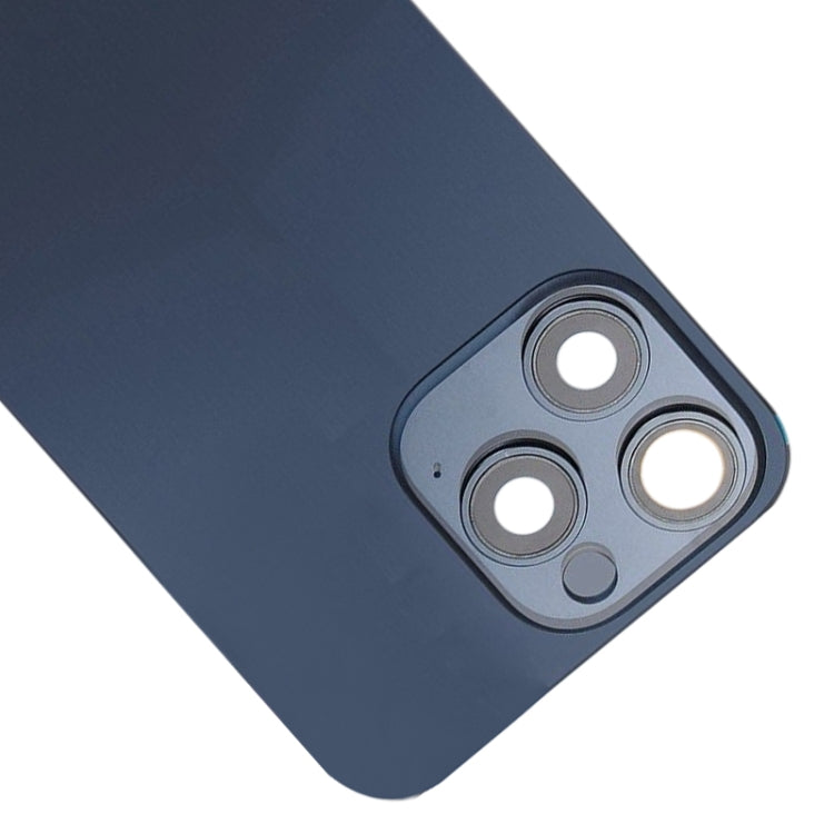 For iPhone 15 Pro Max Glass Battery Back Cover with Flash Bracket + Wireless Charging Module(Blue) - Back Cover by PMC Jewellery | Online Shopping South Africa | PMC Jewellery | Buy Now Pay Later Mobicred