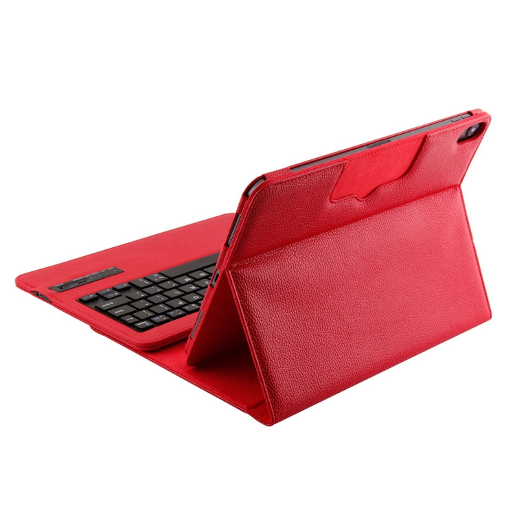 IP011 Detachable Bluetooth 3.0 ABS Keyboard + Litchi Texture Leather Tablet Case for iPad Pro 11 inch (2018), with Sleep Function (Red) - For iPad Pro by PMC TechLife | Online Shopping South Africa | PMC TechLife