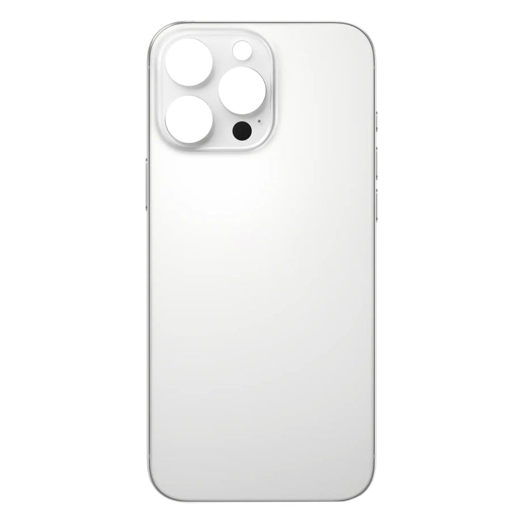 For iPhone 16 Pro Easy Replacement Big Camera Hole Glass Back Battery Cover(White) -  by PMC Jewellery | Online Shopping South Africa | PMC Jewellery | Buy Now Pay Later Mobicred