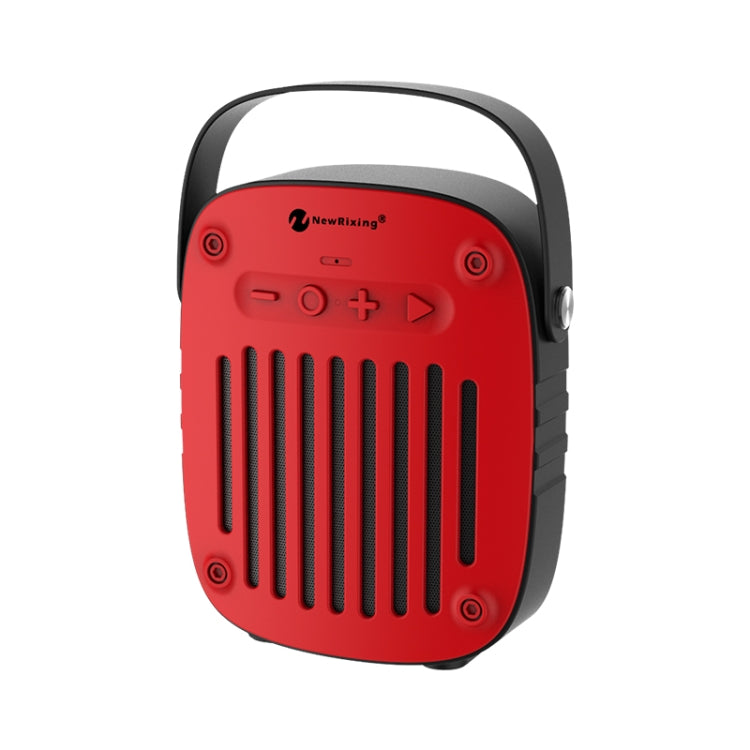 NewRixing NR-4014 Outdoor Portable Hand-held Bluetooth Speaker with Hands-free Call Function, Support TF Card & USB & FM & AUX (Red) - Desktop Speaker by NewRixing | Online Shopping South Africa | PMC Jewellery | Buy Now Pay Later Mobicred