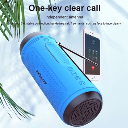 ZEALOT A1 Multifunctional Bass Wireless Bluetooth Speaker, Built-in Microphone, Support Bluetooth Call & AUX & TF Card & LED Lights (Blue) - Desktop Speaker by ZEALOT | Online Shopping South Africa | PMC Jewellery | Buy Now Pay Later Mobicred