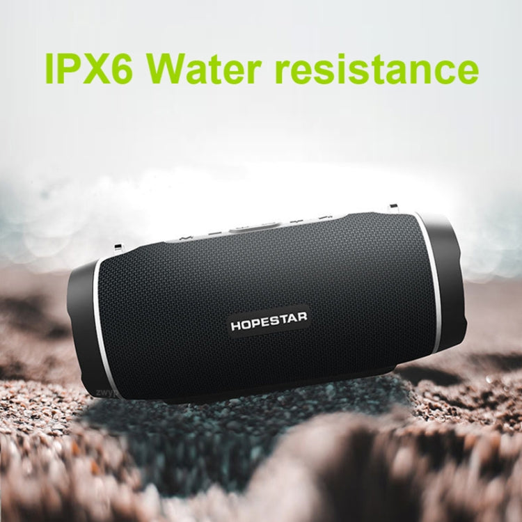 HOPESTAR H45 PARTY Portable Outdoor Waterproof Bluetooth Speaker, Support Hands-free Call & U Disk & TF Card & 3.5mm AUX & FM (Grey) - Desktop Speaker by HOPESTAR | Online Shopping South Africa | PMC Jewellery | Buy Now Pay Later Mobicred