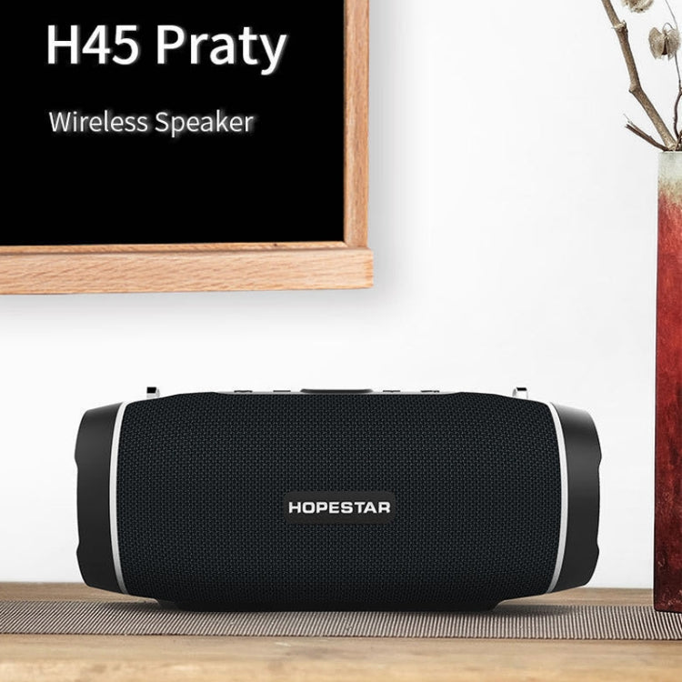 HOPESTAR H45 PARTY Portable Outdoor Waterproof Bluetooth Speaker, Support Hands-free Call & U Disk & TF Card & 3.5mm AUX & FM (Red) - Desktop Speaker by HOPESTAR | Online Shopping South Africa | PMC Jewellery | Buy Now Pay Later Mobicred