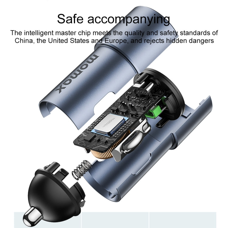 MOMAX UC15 38W PD + QC3.0 Dual Ports Car Charger - Car Charger by MOMAX | Online Shopping South Africa | PMC Jewellery | Buy Now Pay Later Mobicred