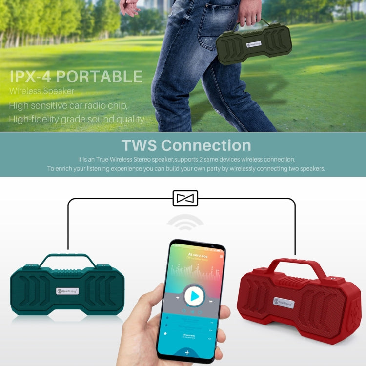 NewRixing NR-4500 Portable Wireless Bluetooth Stereo Speaker Support TWS / FM Function Speaker (Black) - free shipping - PMC Jewellery - Order now!
