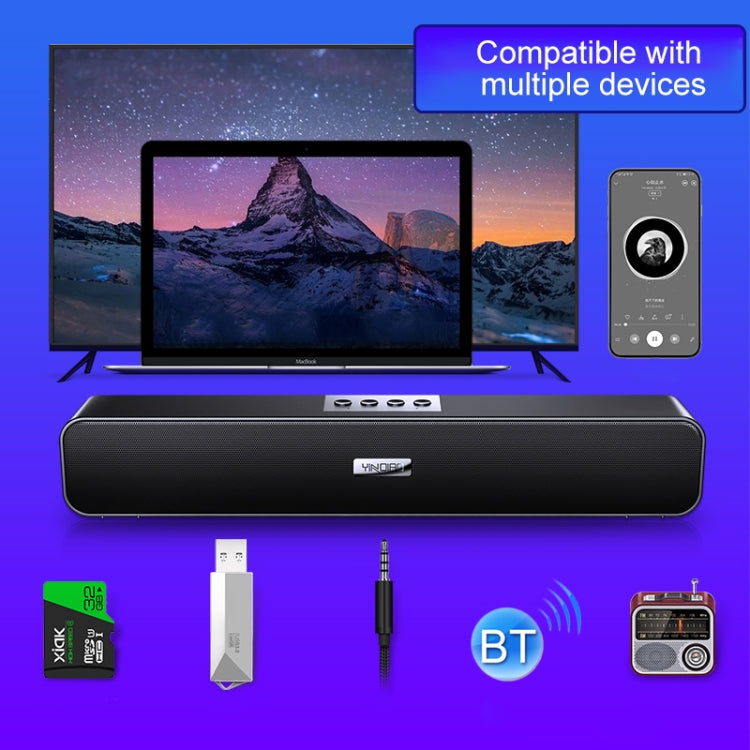 YINDIAO A36 Bluetooth 5.0 Smart Subwoofer Computer Wireless Bluetooth Speaker, Bluetooth Upgrade Version(Black) - free shipping - PMC Jewellery - Order now!