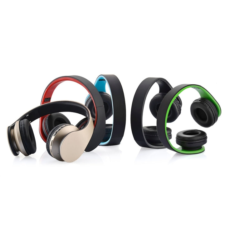 BTH-811 Folding Stereo Wireless  Bluetooth Headphone Headset with MP3 Player FM Radio, for Xiaomi, iPhone, iPad, iPod, Samsung, HTC, Sony, Huawei and Other Audio Devices(Green) - Headset & Headphone by PMC Jewellery | Online Shopping South Africa | PMC Jewellery | Buy Now Pay Later Mobicred