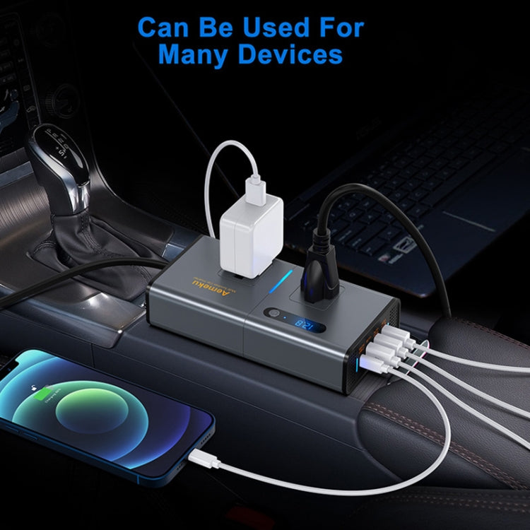 Aemeku Car 200W Inverter USB Power Converter Socket, US Plug - Cigar Socket by PMC Jewellery | Online Shopping South Africa | PMC Jewellery | Buy Now Pay Later Mobicred