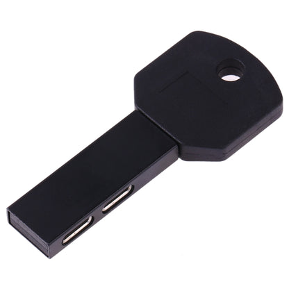 RC16 Dual 8 Pin Female to 8 Pin Male Key Shape Mini Portable Audio & Charge Adapter(Black) - Converter & Adapter by PMC Jewellery | Online Shopping South Africa | PMC Jewellery | Buy Now Pay Later Mobicred