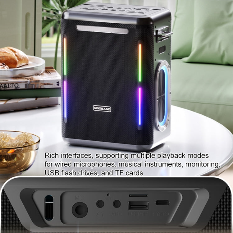 XDOBO SINOBAND Party 1981 300W Outdoor Portable TWS Bluetooth Speaker with LED Colorful Light - Desktop Speaker by XDOBO | Online Shopping South Africa | PMC Jewellery | Buy Now Pay Later Mobicred