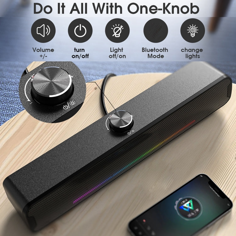 L16 Outdoor Portable RGB Light HiFi USB Bluetooth Wireless Speaker(Black) - free shipping - PMC Jewellery - Order now!