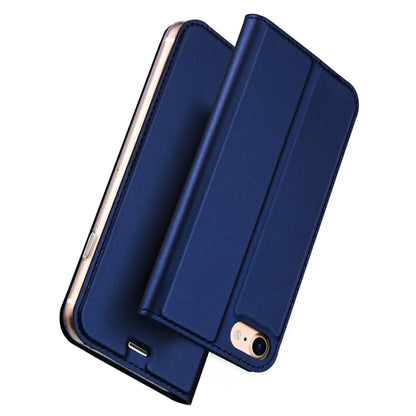 DUX DUCIS Skin Pro Series Leather Case for iPhone SE 2022 / SE 2020 / 8 / 7(Blue) - More iPhone Cases by DUX DUCIS | Online Shopping South Africa | PMC Jewellery | Buy Now Pay Later Mobicred