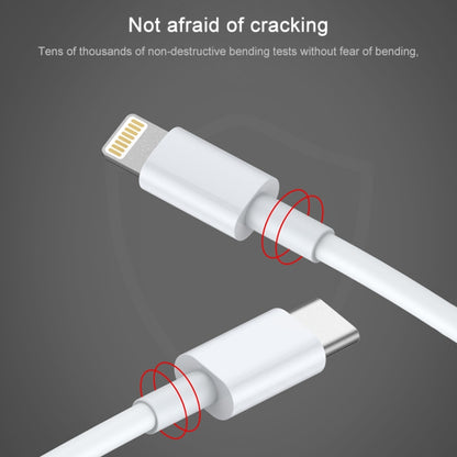 AWEI CL-68 3A Type-C / USB-C to 8 Pin PD Fast Charging Data Cable, Length: 1m(White) - Normal Style Cable by awei | Online Shopping South Africa | PMC Jewellery | Buy Now Pay Later Mobicred