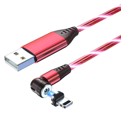 2.4A USB to 8 Pin 540 Degree Bendable Streamer Magnetic Data Cable, Cable Length: 1m(Red) - Charging Cable & Head by PMC Jewellery | Online Shopping South Africa | PMC Jewellery | Buy Now Pay Later Mobicred