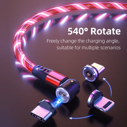 2.4A USB to 8 Pin 540 Degree Bendable Streamer Magnetic Data Cable, Cable Length: 1m(Red) - Charging Cable & Head by PMC Jewellery | Online Shopping South Africa | PMC Jewellery | Buy Now Pay Later Mobicred