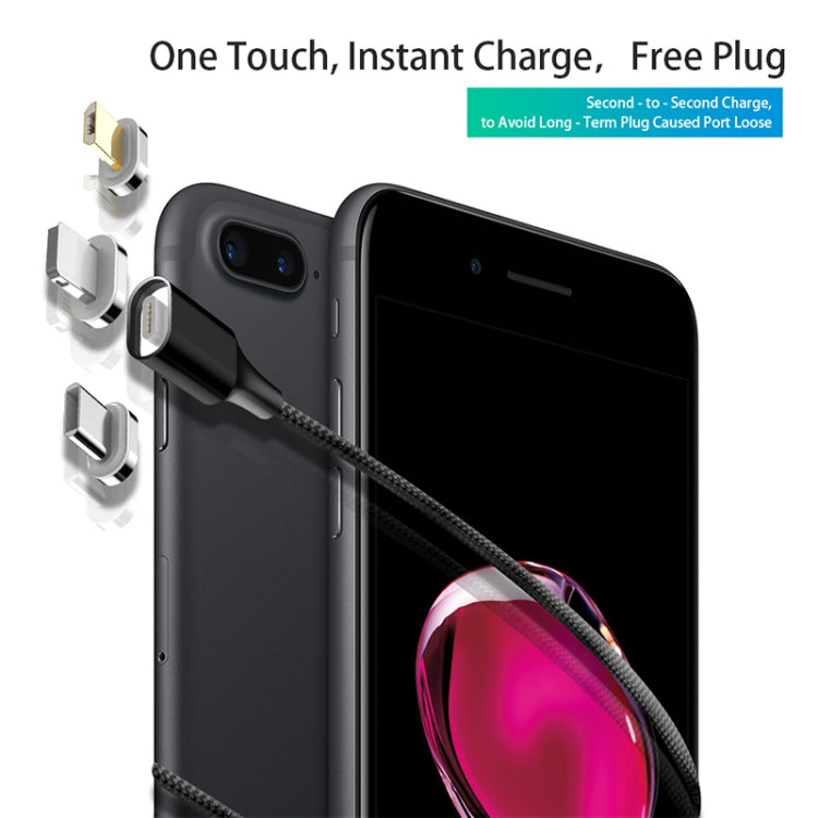 M11 3A USB to 8 Pin Nylon Braided Magnetic Data Cable, Cable Length: 2m (Red) - Charging Cable & Head by PMC Jewellery | Online Shopping South Africa | PMC Jewellery | Buy Now Pay Later Mobicred