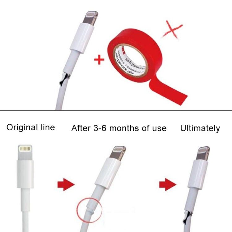 2 PCS Anti-break USB Charge Cable Winder Protective Case Protection Sleeve(Baby Blue) - free shipping - PMC Jewellery - Order now!