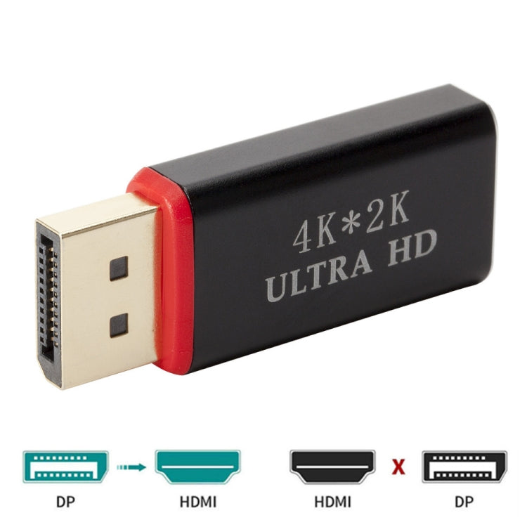 4K x 2K Display Port to HDMI Converter(Black) - Converter & Adapter by PMC TechLife | Online Shopping South Africa | PMC TechLife
