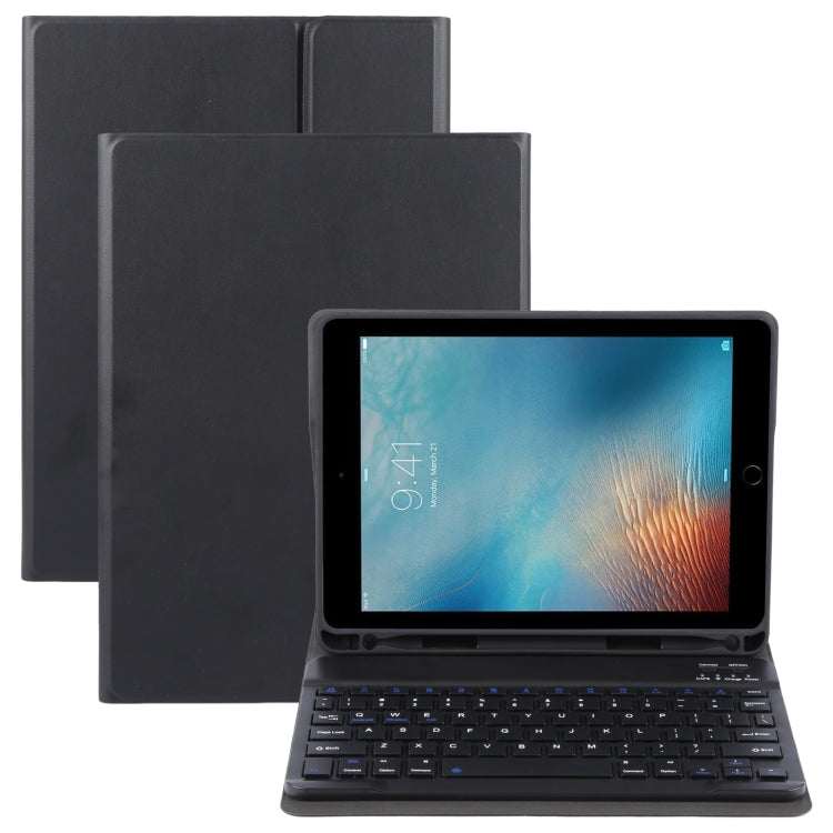 For iPad Pro 9.7 / 9.7 inch 2017 / 9.7 2018 / Air / Air 2 IP071 Separable ABS Smart Bluetooth Keyboard + Litchi Texture Horizontal Flip Leather Tablet Case (Black) - For iPad Pro by PMC Jewellery | Online Shopping South Africa | PMC Jewellery | Buy Now Pay Later Mobicred