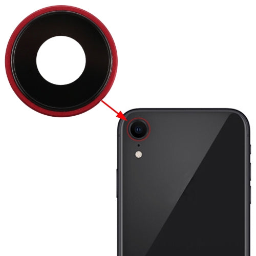 Back Camera Bezel with Lens Cover for iPhone XR(Red) - Camera Series by PMC Jewellery | Online Shopping South Africa | PMC Jewellery