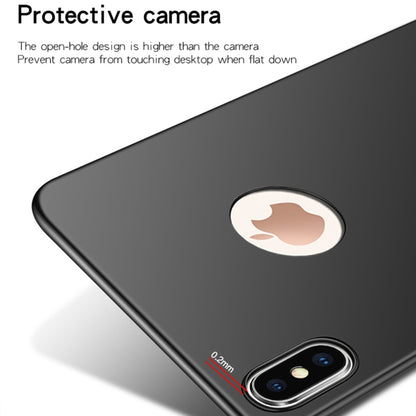 For iPhone XS MOFI Frosted PC Ultra-thin Full Coverage Case (Black) - More iPhone Cases by MOFI | Online Shopping South Africa | PMC Jewellery