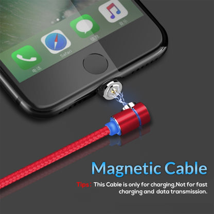 TOPK AM30 2m 2.4A Max USB to 8 Pin 90 Degree Elbow Magnetic Charging Cable with LED Indicator(Red) - Charging Cable & Head by TOPK | Online Shopping South Africa | PMC Jewellery | Buy Now Pay Later Mobicred