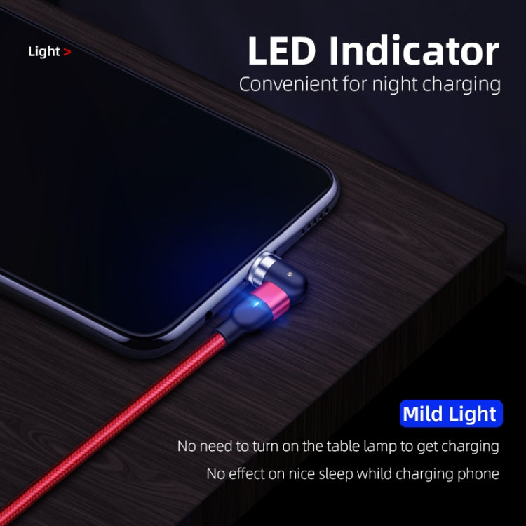 1m 2A Output USB to 8 Pin Nylon Braided Rotate Magnetic Charging Cable(Purple) - free shipping - PMC Jewellery - Order now!