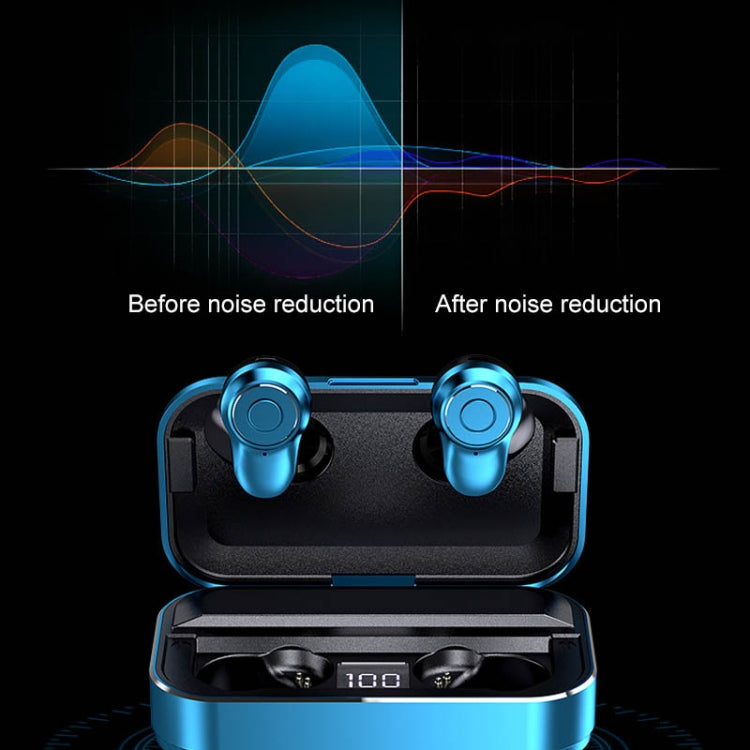 A6 TWS Bluetooth 5.0 Touch Wireless Bluetooth Earphone with Charging Box & LED Smart Digital Display, Support Voice Assistant & Memory Connection & HD Call(Black) - TWS Earphone by PMC Jewellery | Online Shopping South Africa | PMC Jewellery | Buy Now Pay Later Mobicred