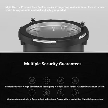 Original Xiaomi Mijia 5L Intelligent Electric Pressure Cooker Work with Mi Home APP, CN Plug - Rice Cookers by Xiaomi | Online Shopping South Africa | PMC Jewellery | Buy Now Pay Later Mobicred