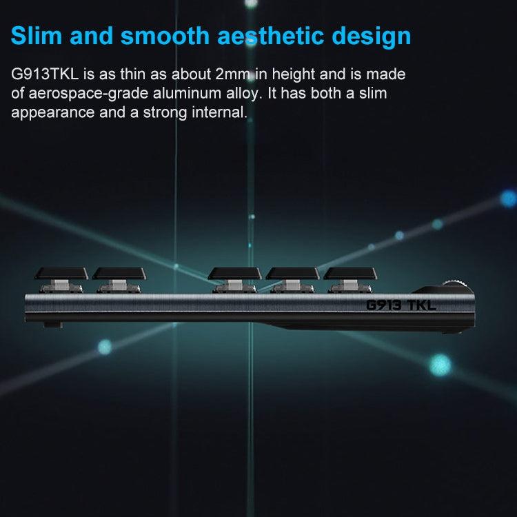 Logitech G913 TKL Wireless RGB Mechanical Gaming Keyboard (GL-Clicky) - free shipping - PMC TechLife - Order now!