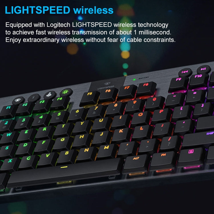 Logitech G913 TKL Wireless RGB Mechanical Gaming Keyboard (GL-Clicky) - free shipping - PMC TechLife - Order now!
