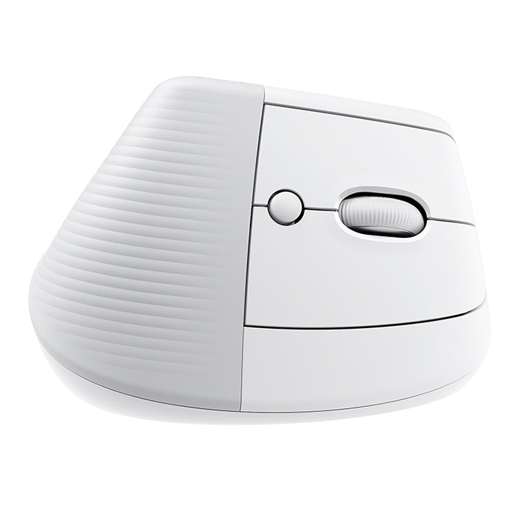 Logitech Lift Vertical 1000DPI 2.4GHz Ergonomic Wireless Bluetooth Dual Mode Mouse (White) - Wireless Mice by Logitech | Online Shopping South Africa | PMC Jewellery | Buy Now Pay Later Mobicred