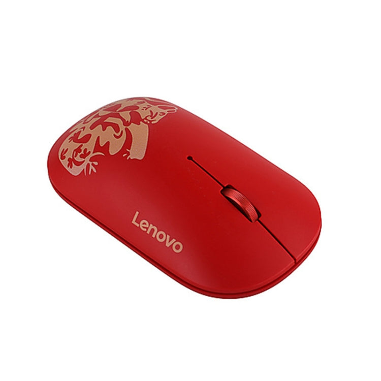 Lenovo Air Handle Lightweight Portable Mute Wireless Mouse, Blessing Mouse Version (Red) - free shipping - PMC Jewellery - Order now!
