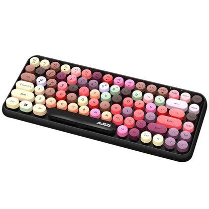 Ajazz 308I 84 Macaroon Keys Tablet Mobile Phone Computer Household Office Bluetooth Keyboard - Wireless Keyboard by Ajazz | Online Shopping South Africa | PMC Jewellery | Buy Now Pay Later Mobicred