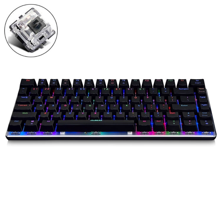 Ajazz 82 Keys Laptop Computer RGB Light Gaming Mechanical Keyboard (Black Shaft) - Wired Keyboard by Ajazz | Online Shopping South Africa | PMC Jewellery | Buy Now Pay Later Mobicred