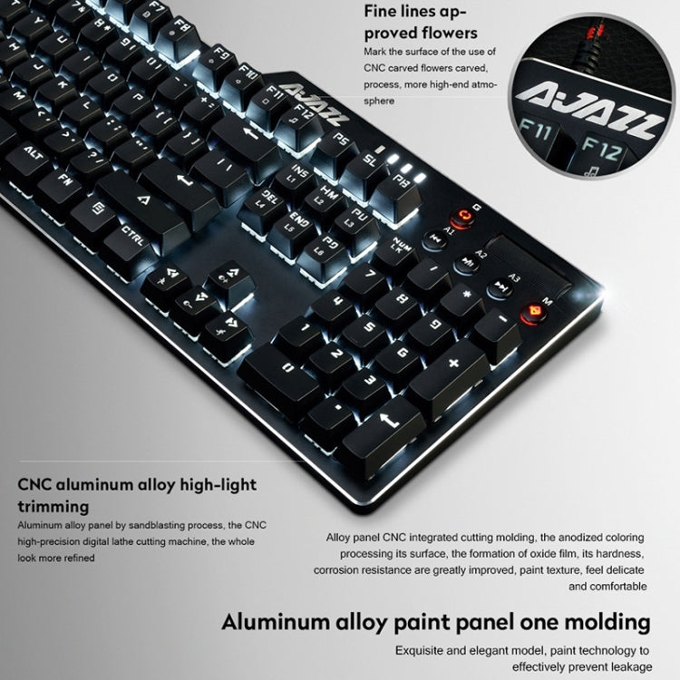 Ajazz AK35I Multimedia Knob Gaming Backlight Alloy Machinery Keyboard (Black Tea Axis) - Wired Keyboard by Ajazz | Online Shopping South Africa | PMC Jewellery | Buy Now Pay Later Mobicred