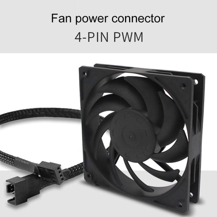 F120 Computer CPU Radiator Cooling Fan (Black) - Fan Cooling by PMC Jewellery | Online Shopping South Africa | PMC Jewellery | Buy Now Pay Later Mobicred