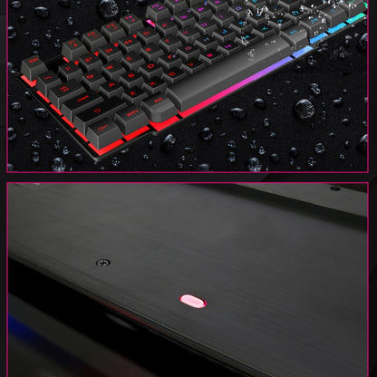 iMICE AK-600 Wired USB Floating Keycap Characters Glow Backlit Gaming Keyboard(Black) - Wired Keyboard by iMICE | Online Shopping South Africa | PMC Jewellery | Buy Now Pay Later Mobicred