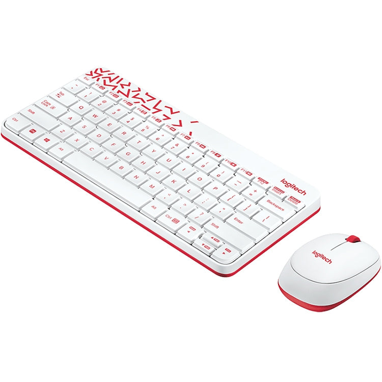 Logitech MK240 Nano Wireless Keyboard and Mouse Set (White) - Wireless Keyboard by Logitech | Online Shopping South Africa | PMC Jewellery | Buy Now Pay Later Mobicred