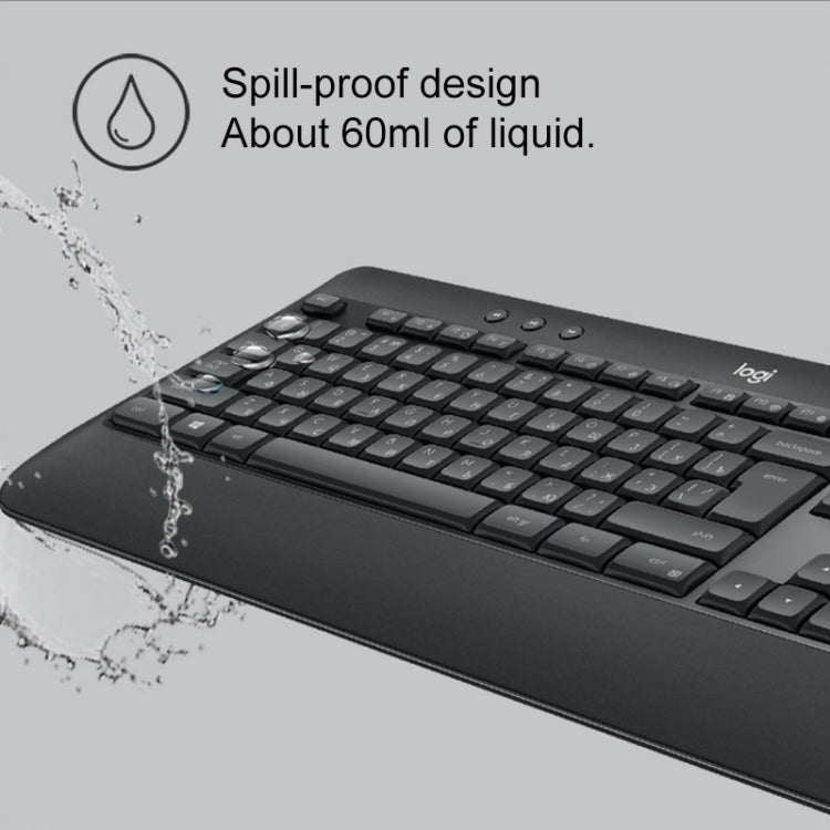 Logitech MK540 Wireless Keyboard and Mouse Set (Black) - Wireless Keyboard by Logitech | Online Shopping South Africa | PMC Jewellery | Buy Now Pay Later Mobicred